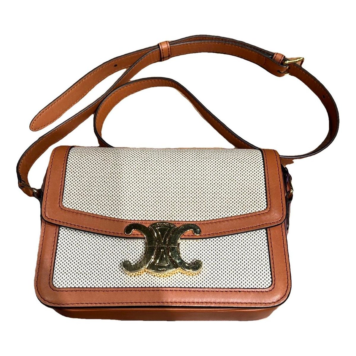 Triomphe leather handbag