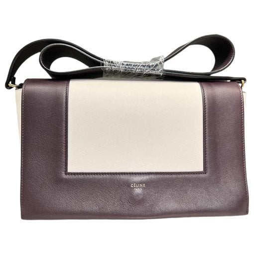 Frame leather handbag