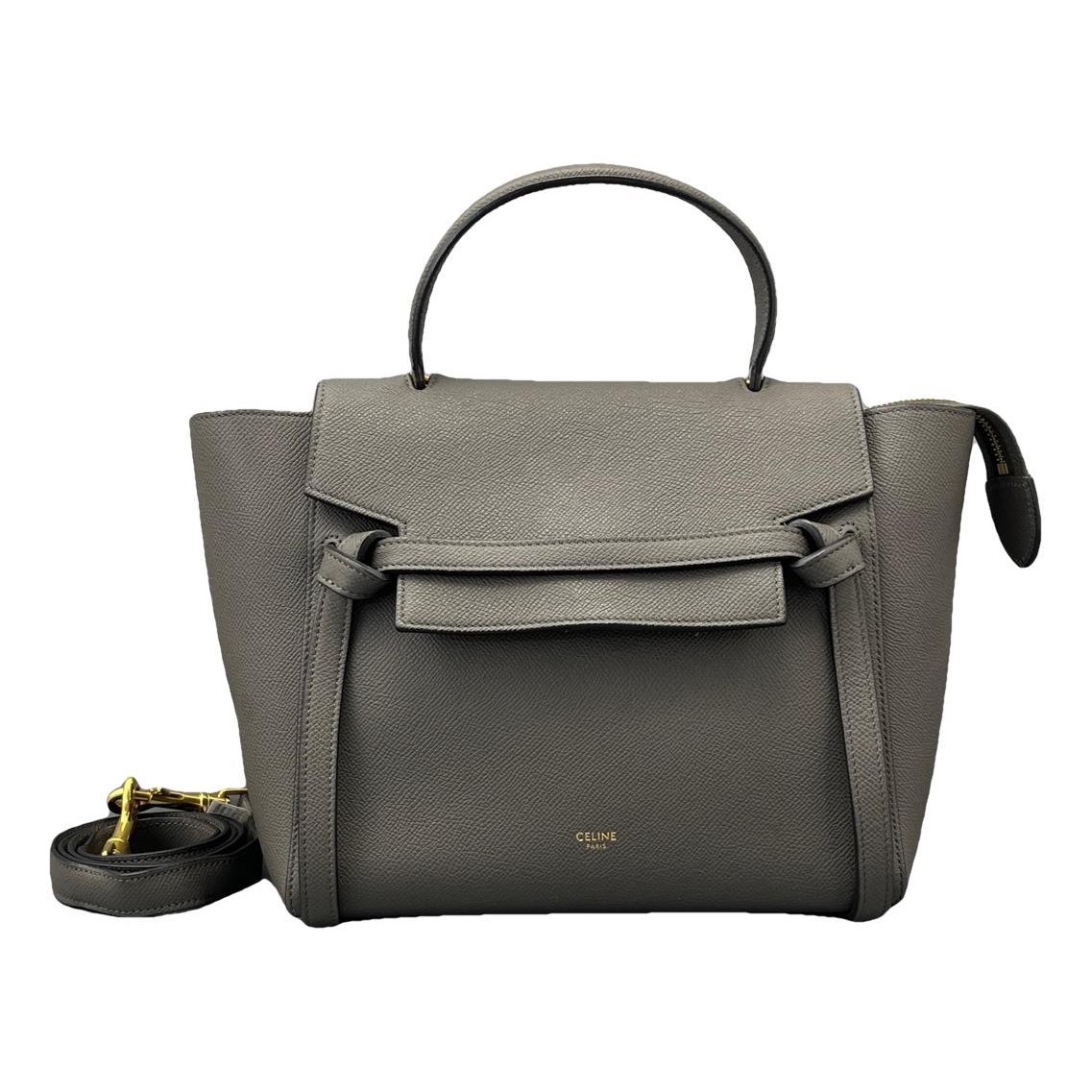 Belt leather handbag