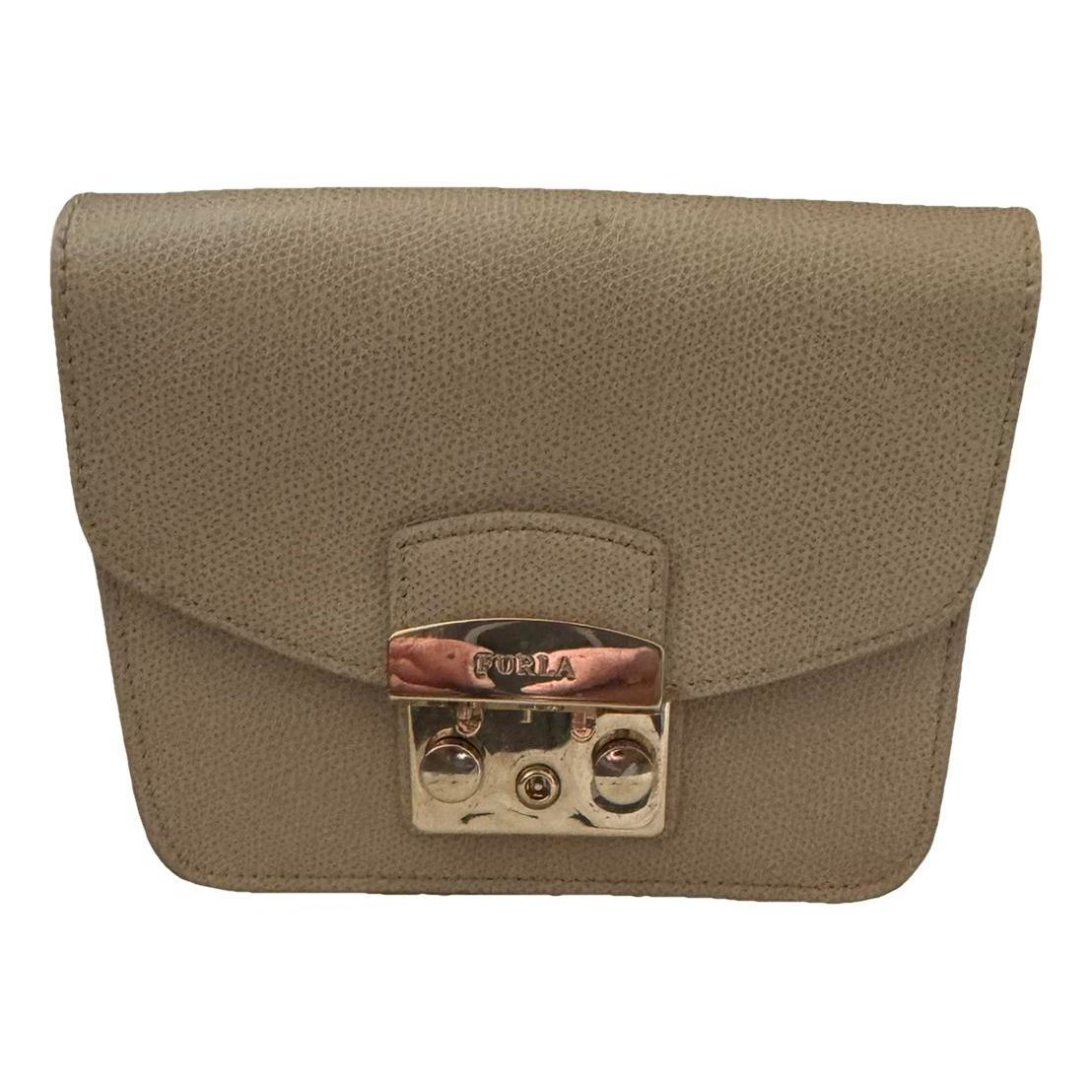 Metropolis leather clutch bag
