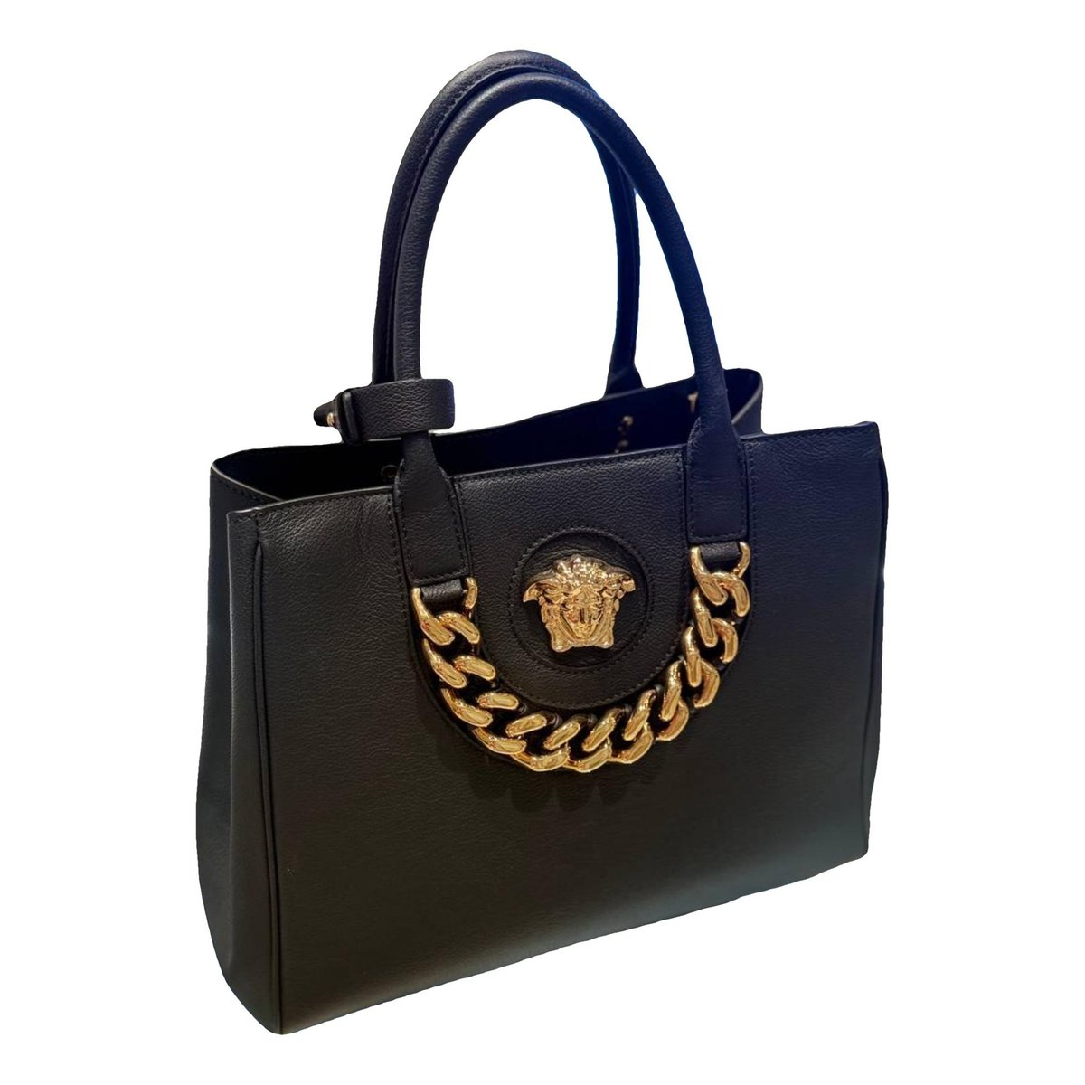 La Medusa leather handbag