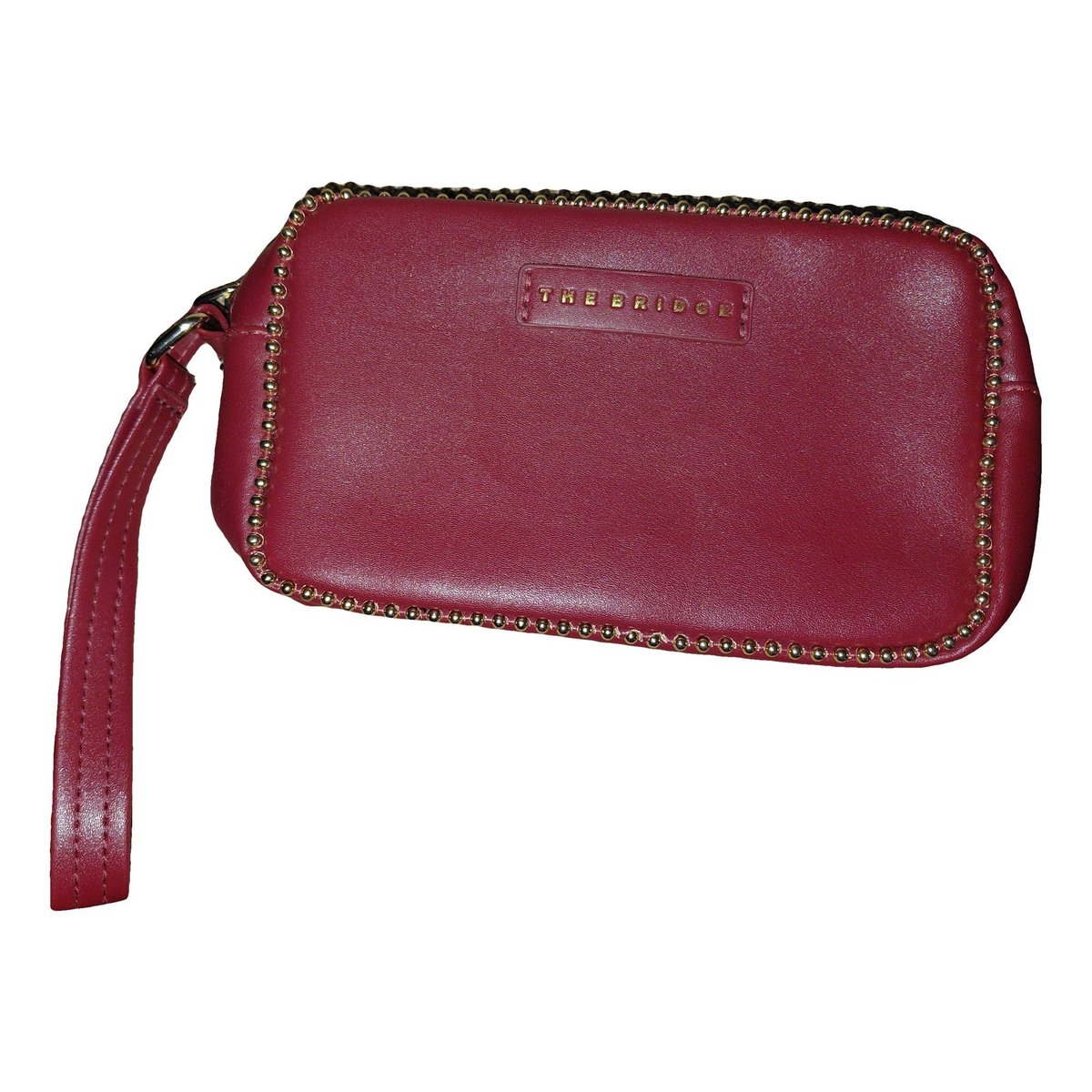 Leather clutch bag