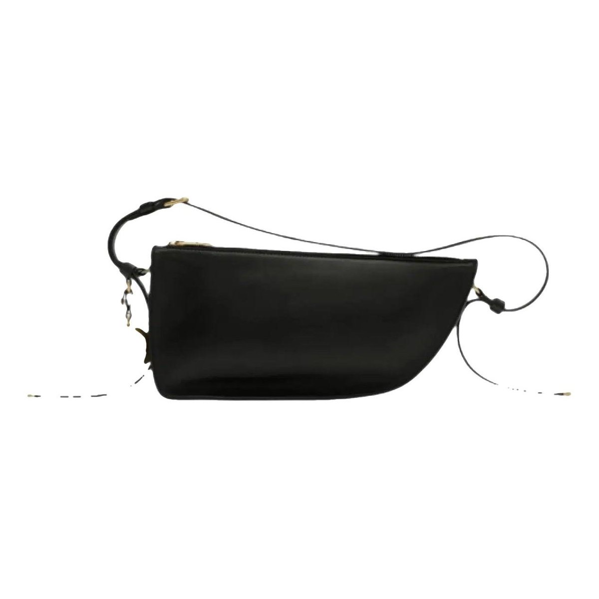 Shield leather handbag