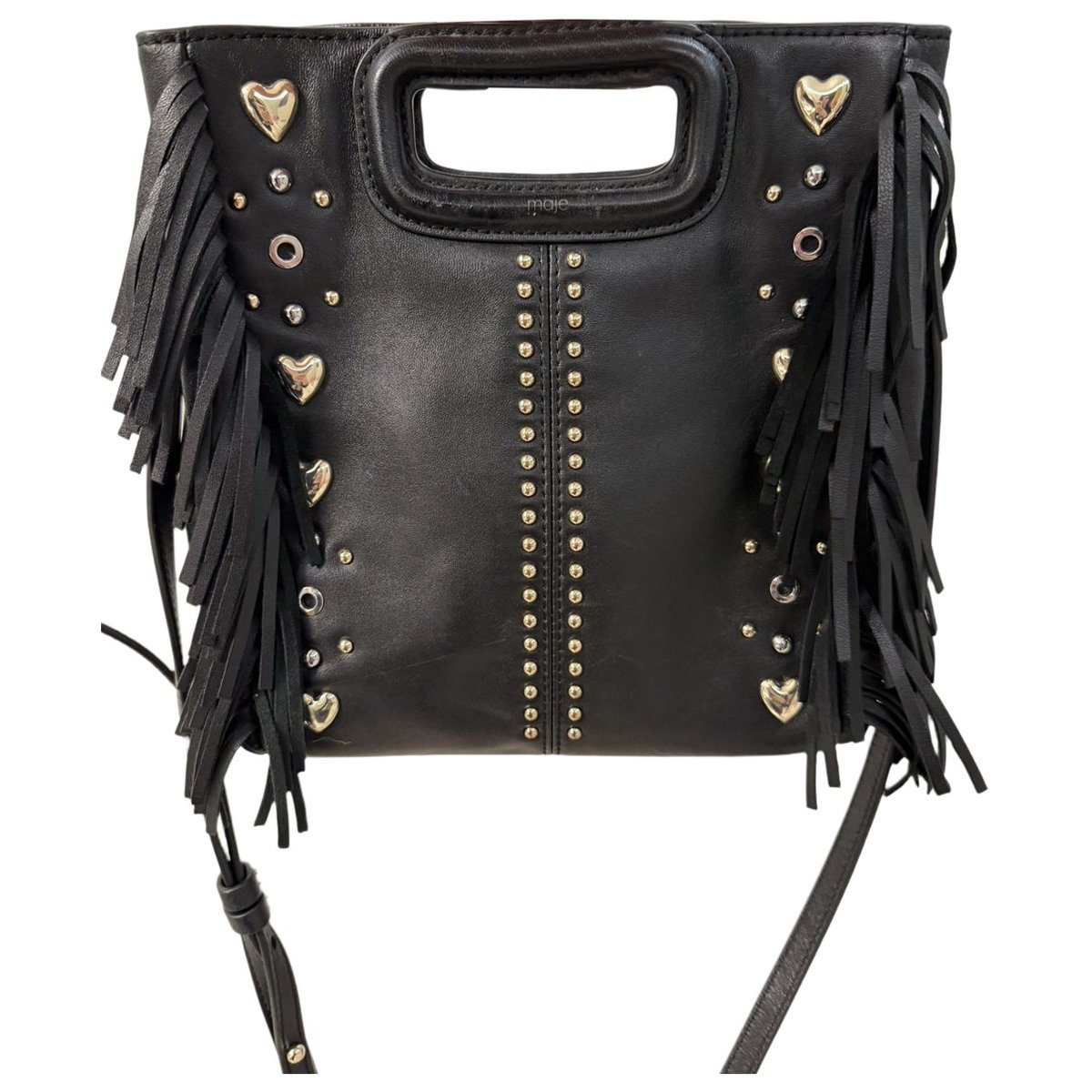Sac M leather crossbody bag