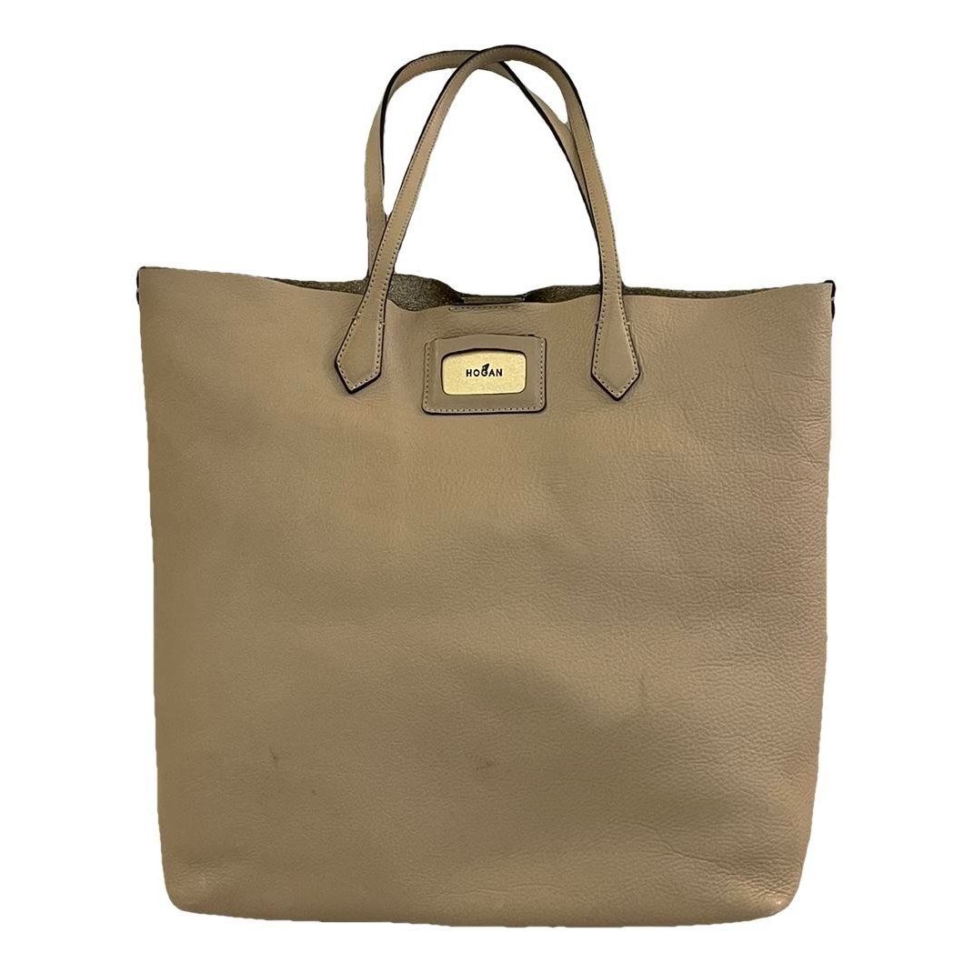 Leather tote