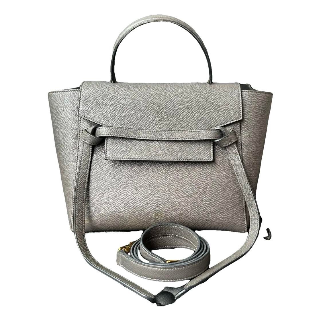 Belt leather handbag