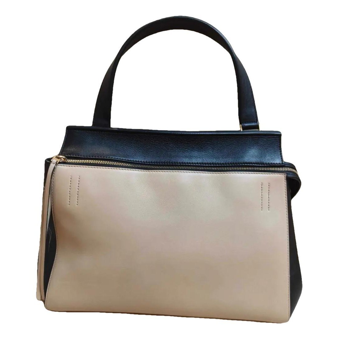 Edge leather handbag