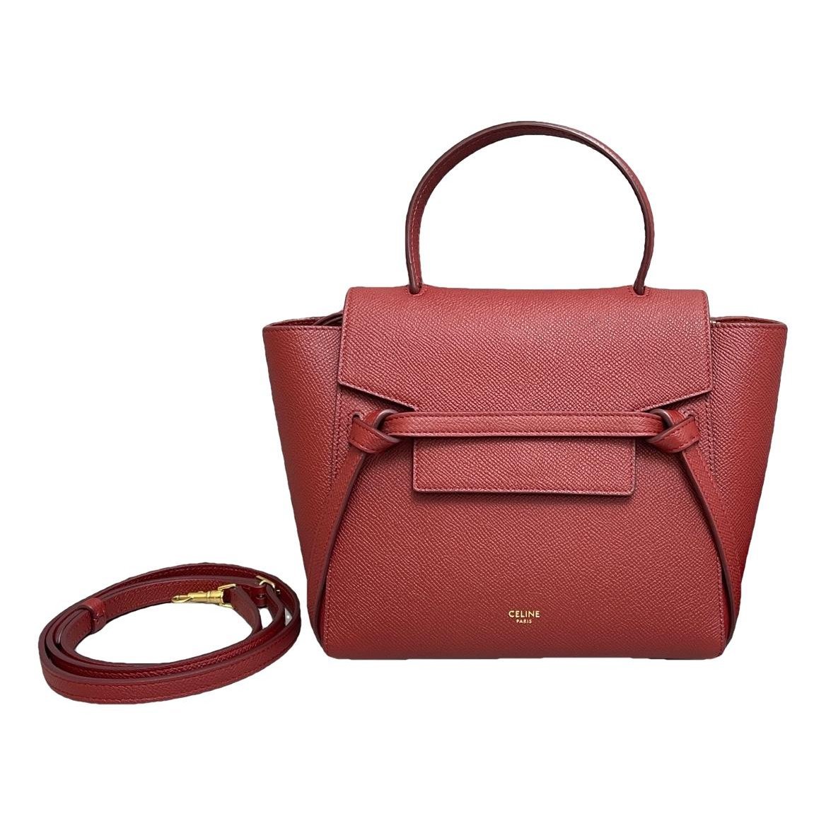 Belt leather handbag