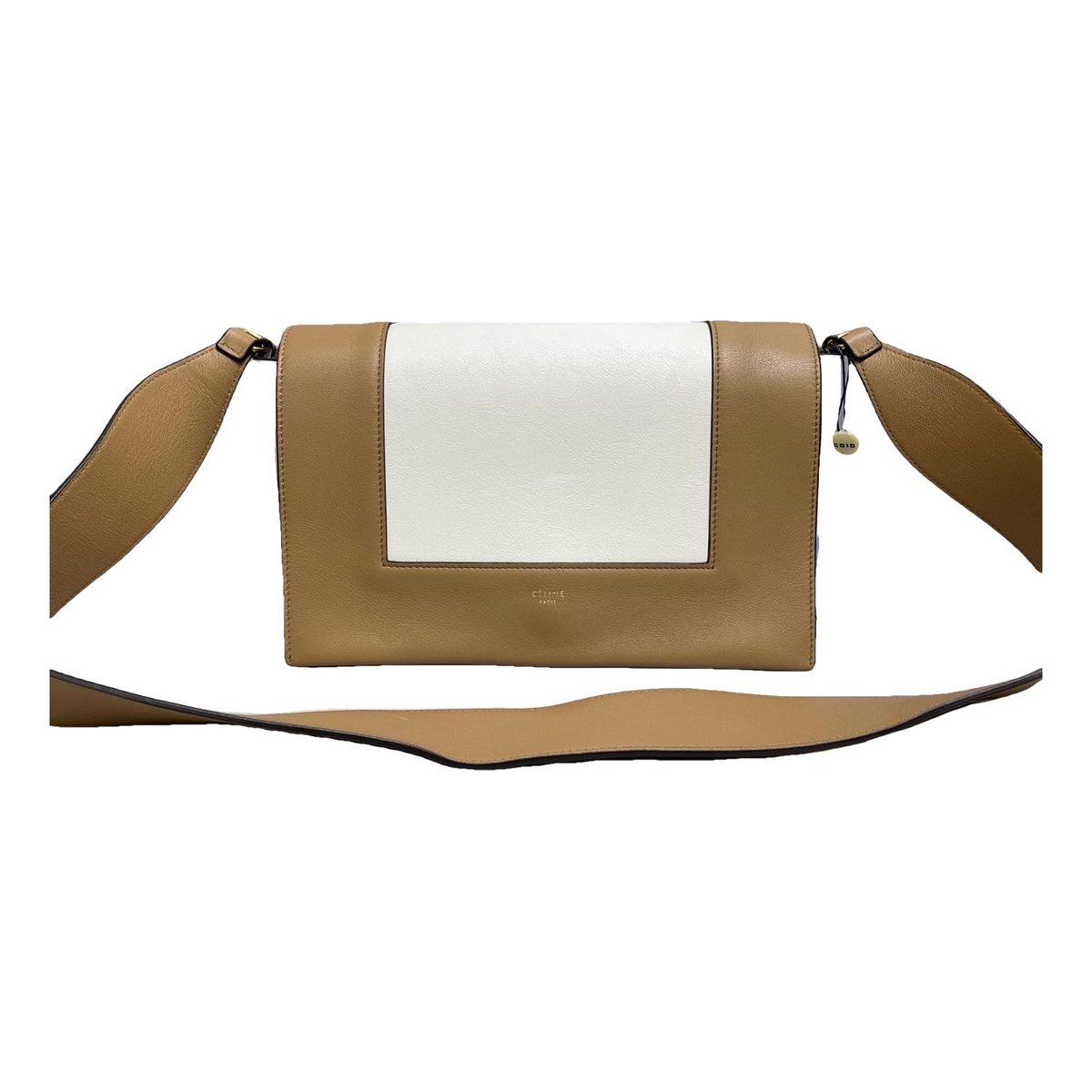 Frame leather handbag