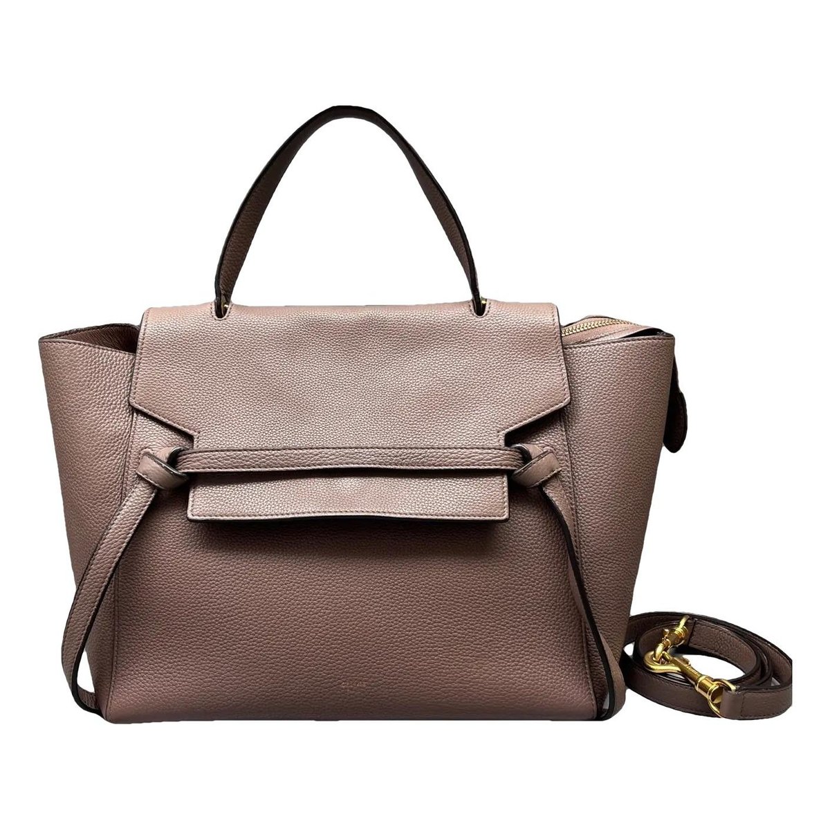 Belt leather crossbody bag
