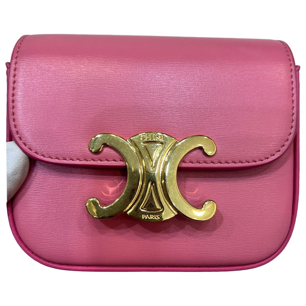 Triomphe leather handbag