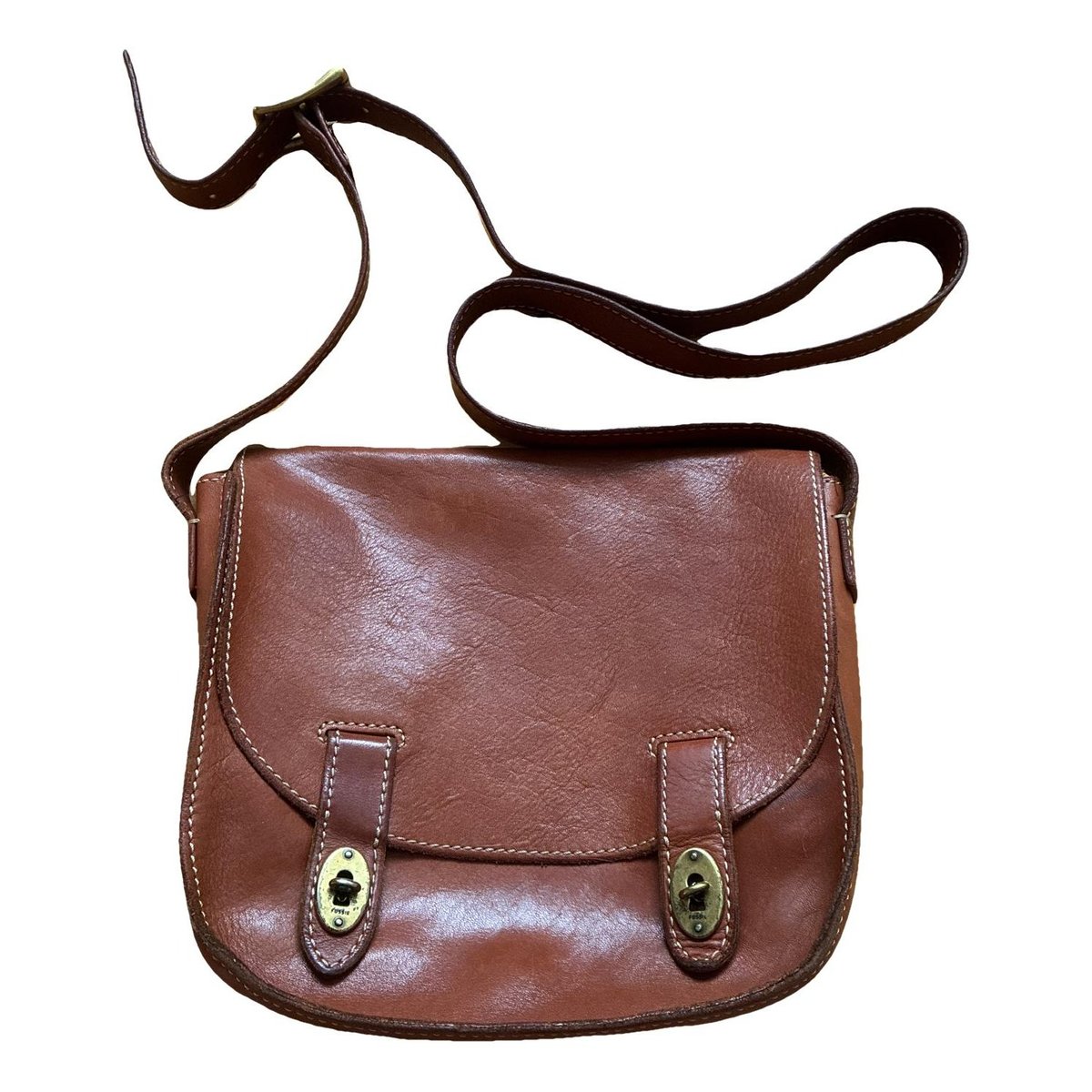 Leather clutch bag