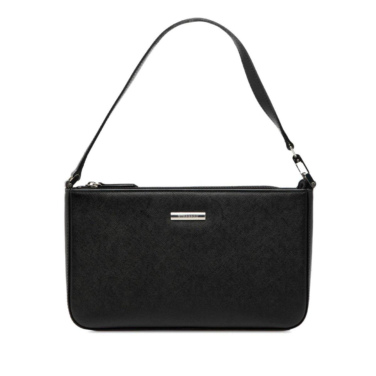 Pocket leather handbag
