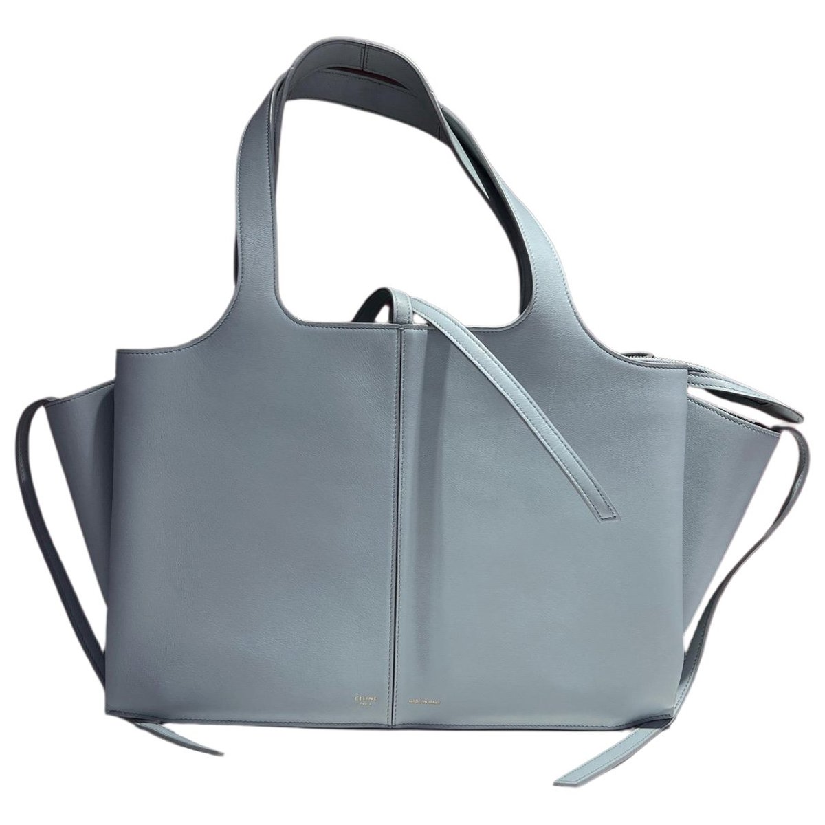Tri-Fold leather handbag
