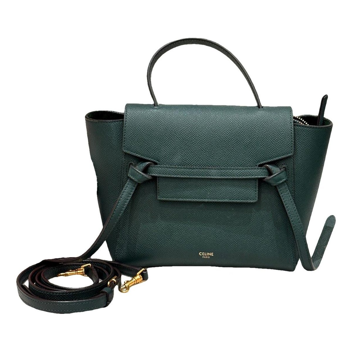 Belt leather handbag