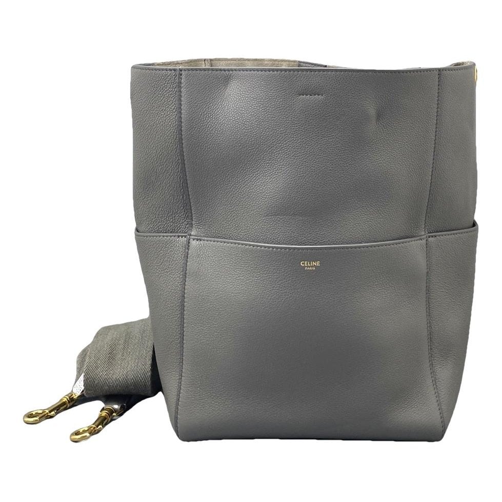 Seau Sangle leather handbag