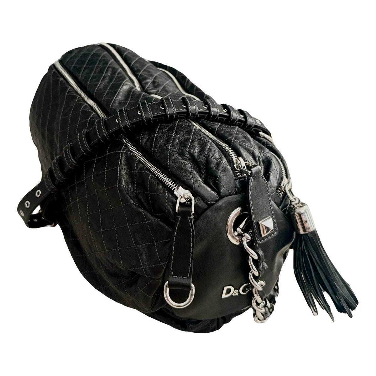 Leather travel bag