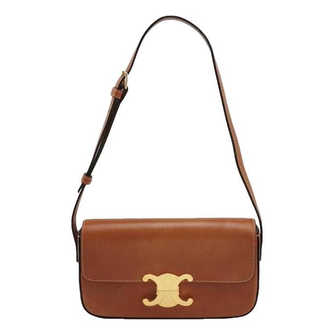Triomphe Long leather handbag