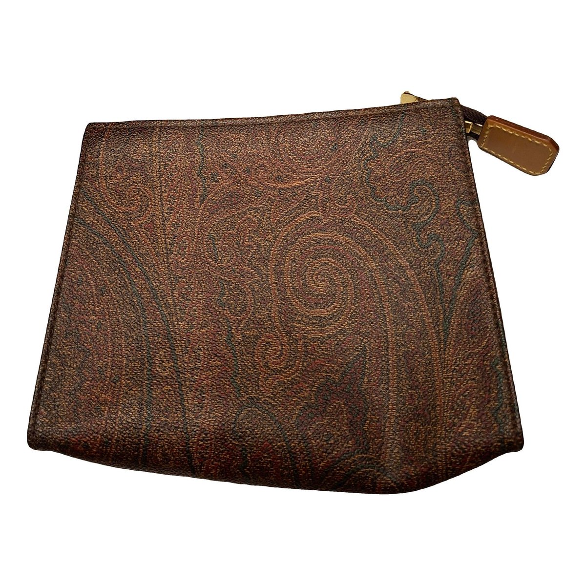 Leather clutch bag