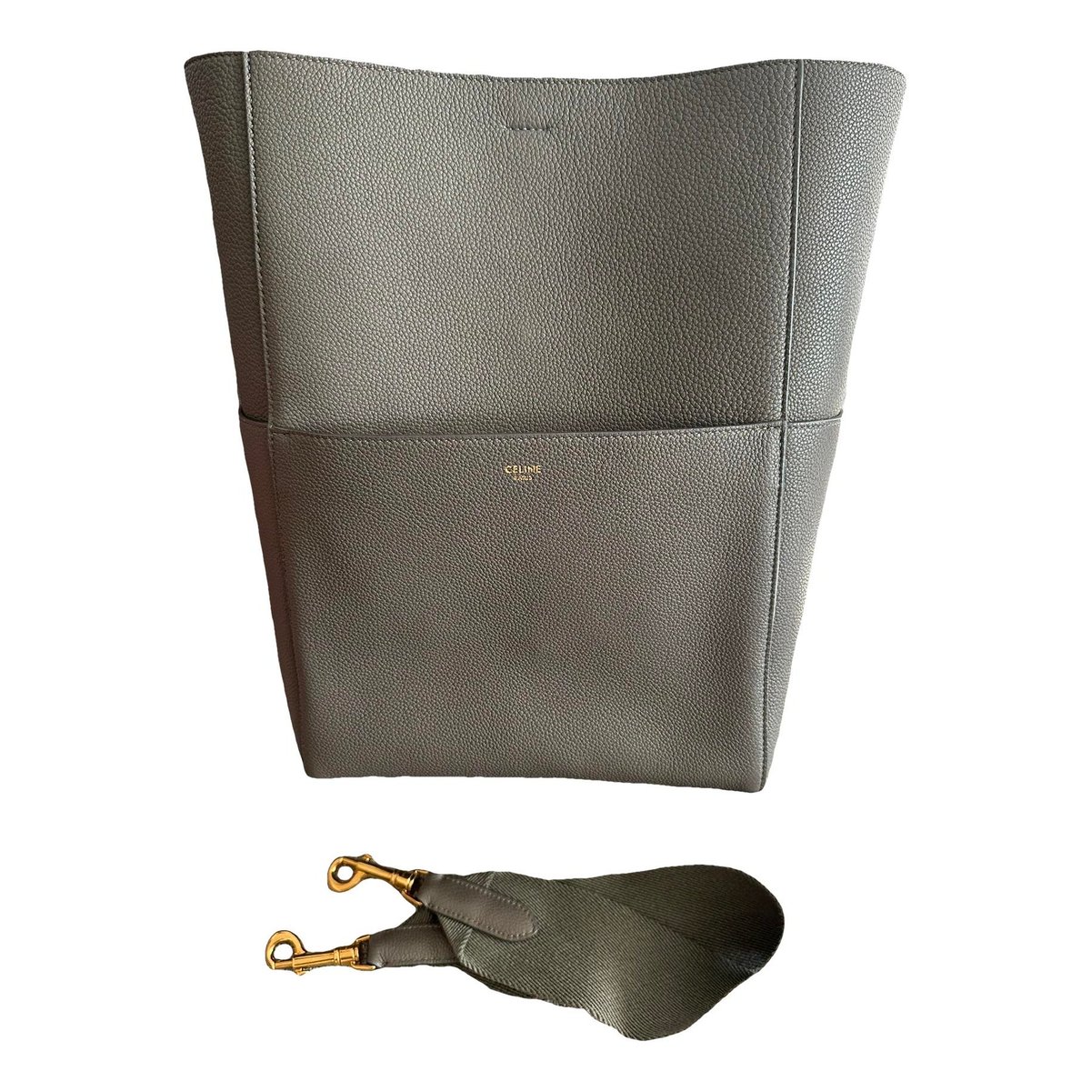 Seau Sangle leather tote