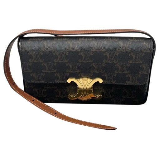 Triomphe vinyl handbag