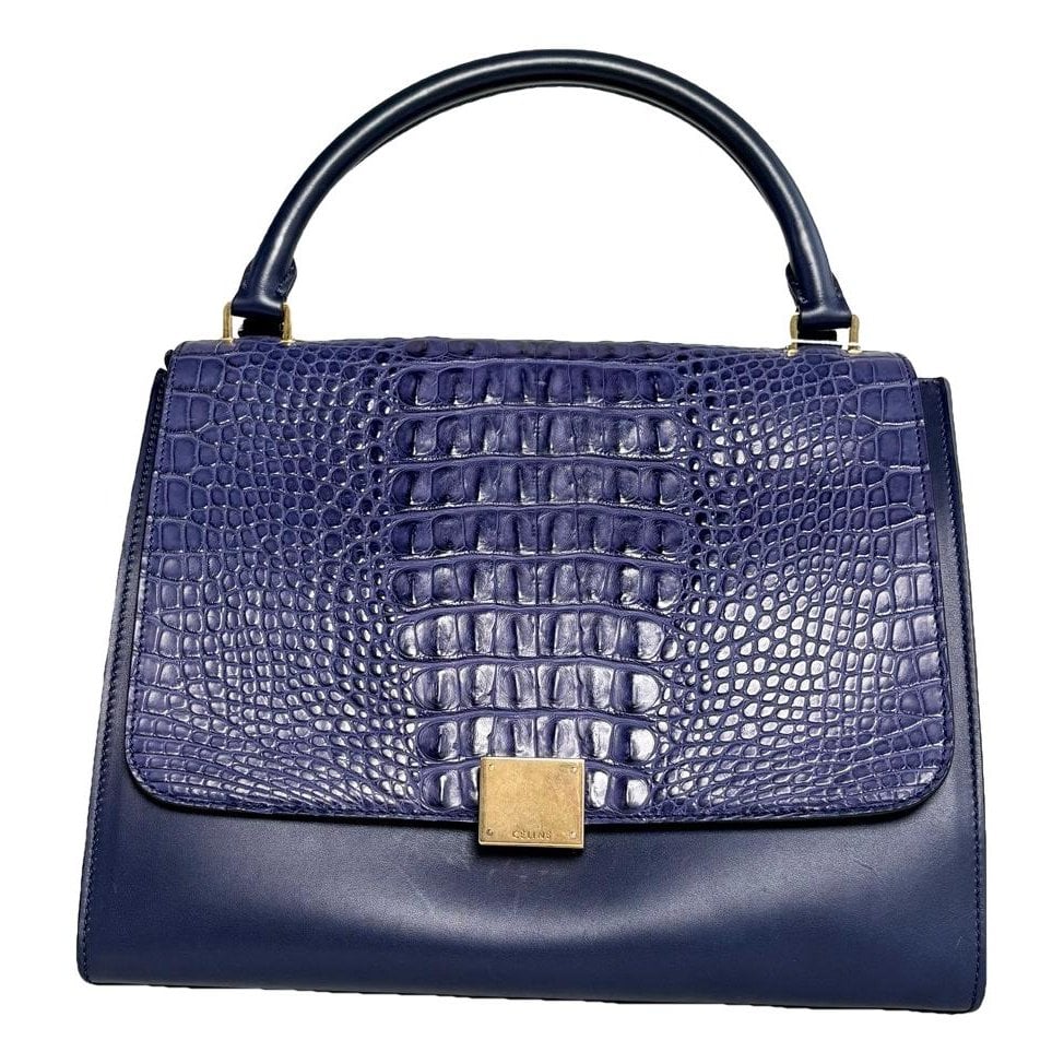Trapèze alligator handbag