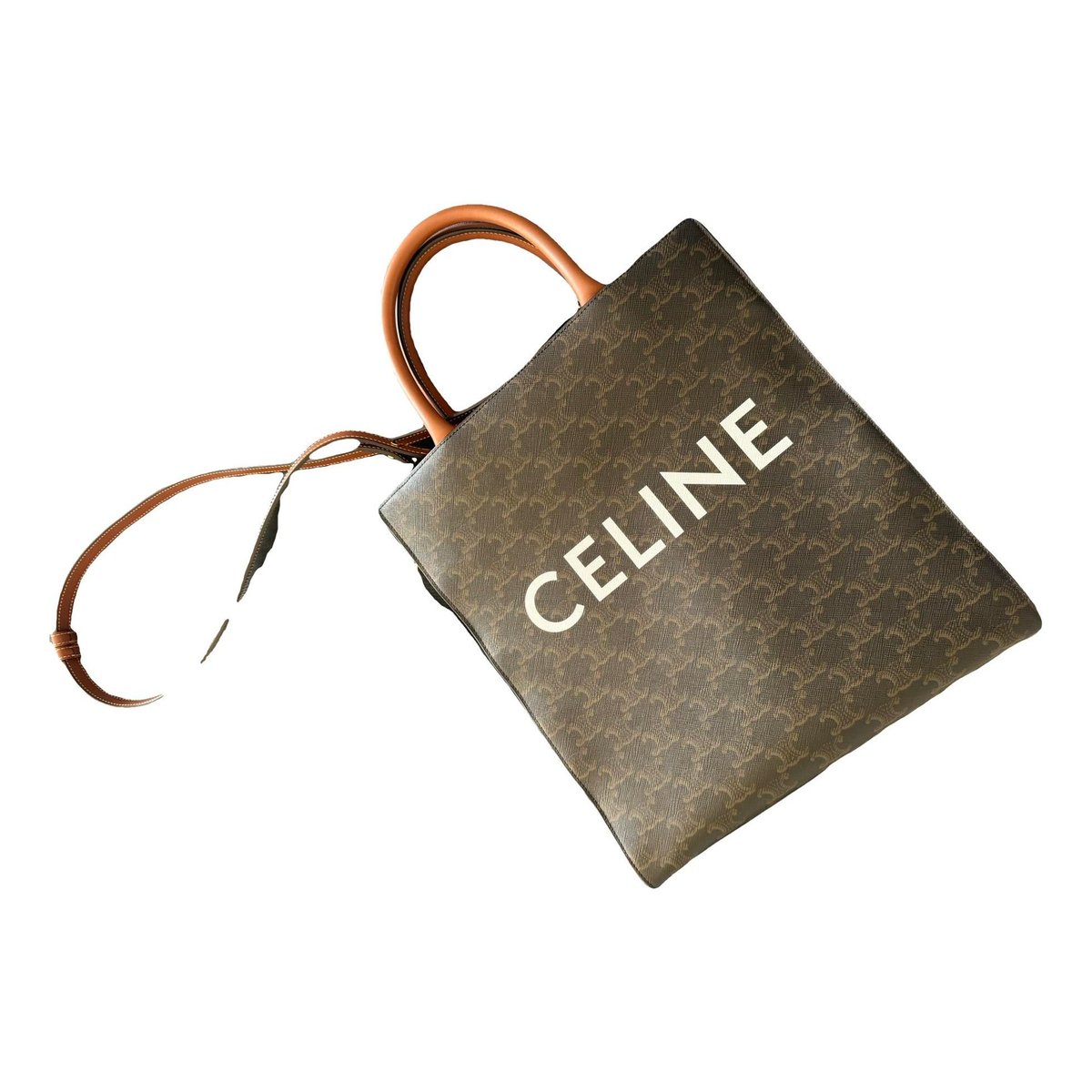 Cabas Vertical leather tote