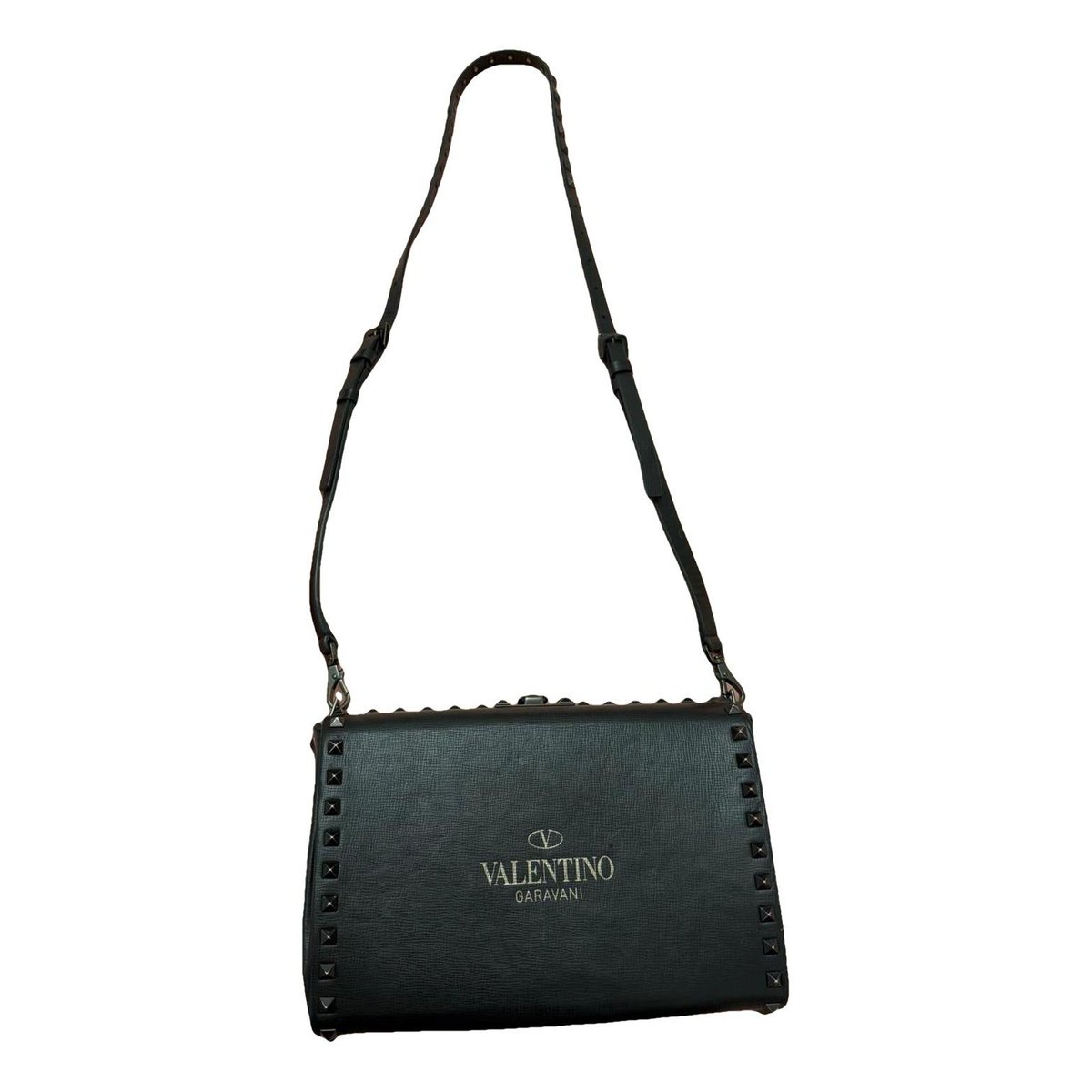 Rockstud leather crossbody bag