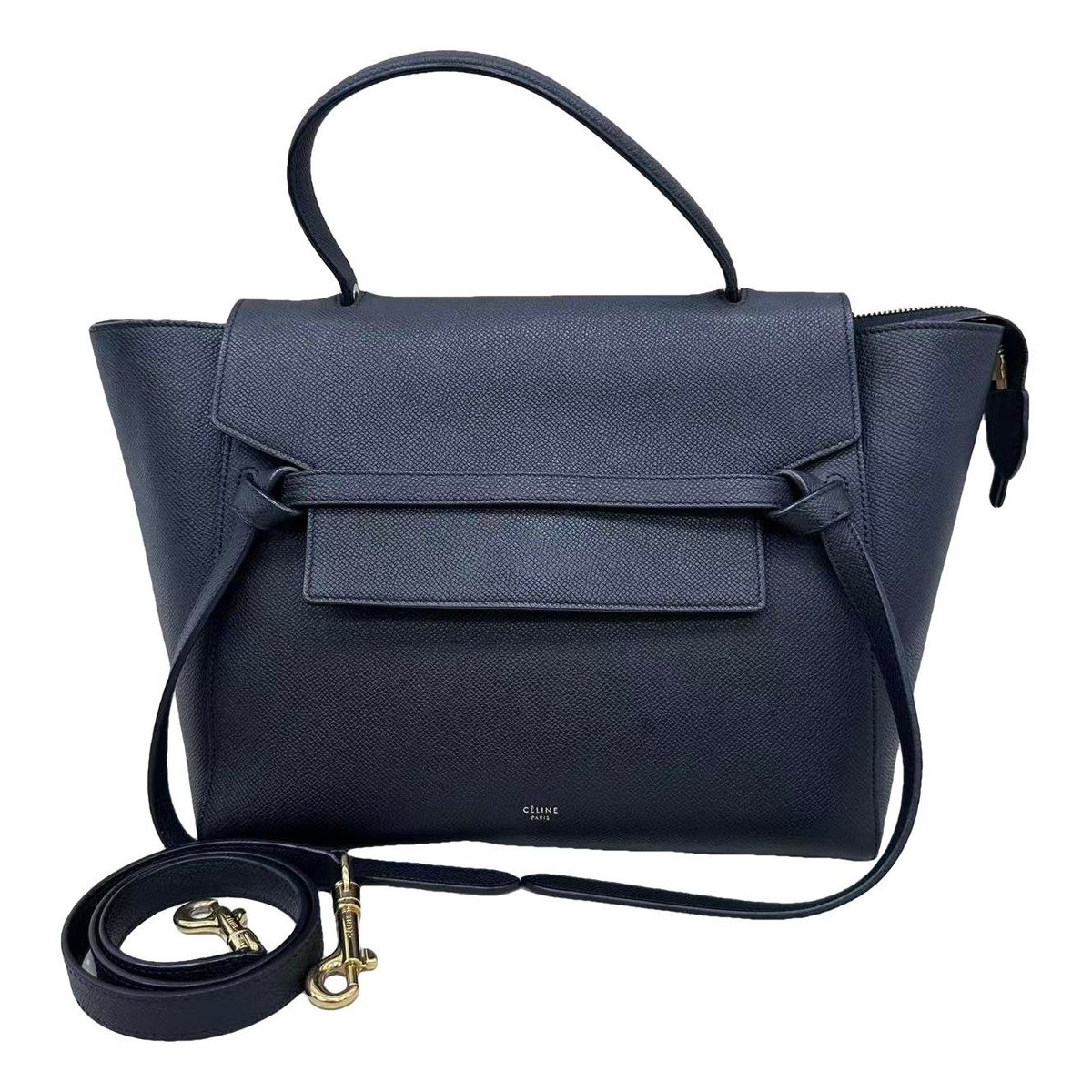 Belt leather handbag