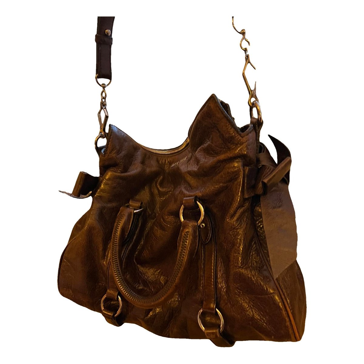 Vitello leather crossbody bag