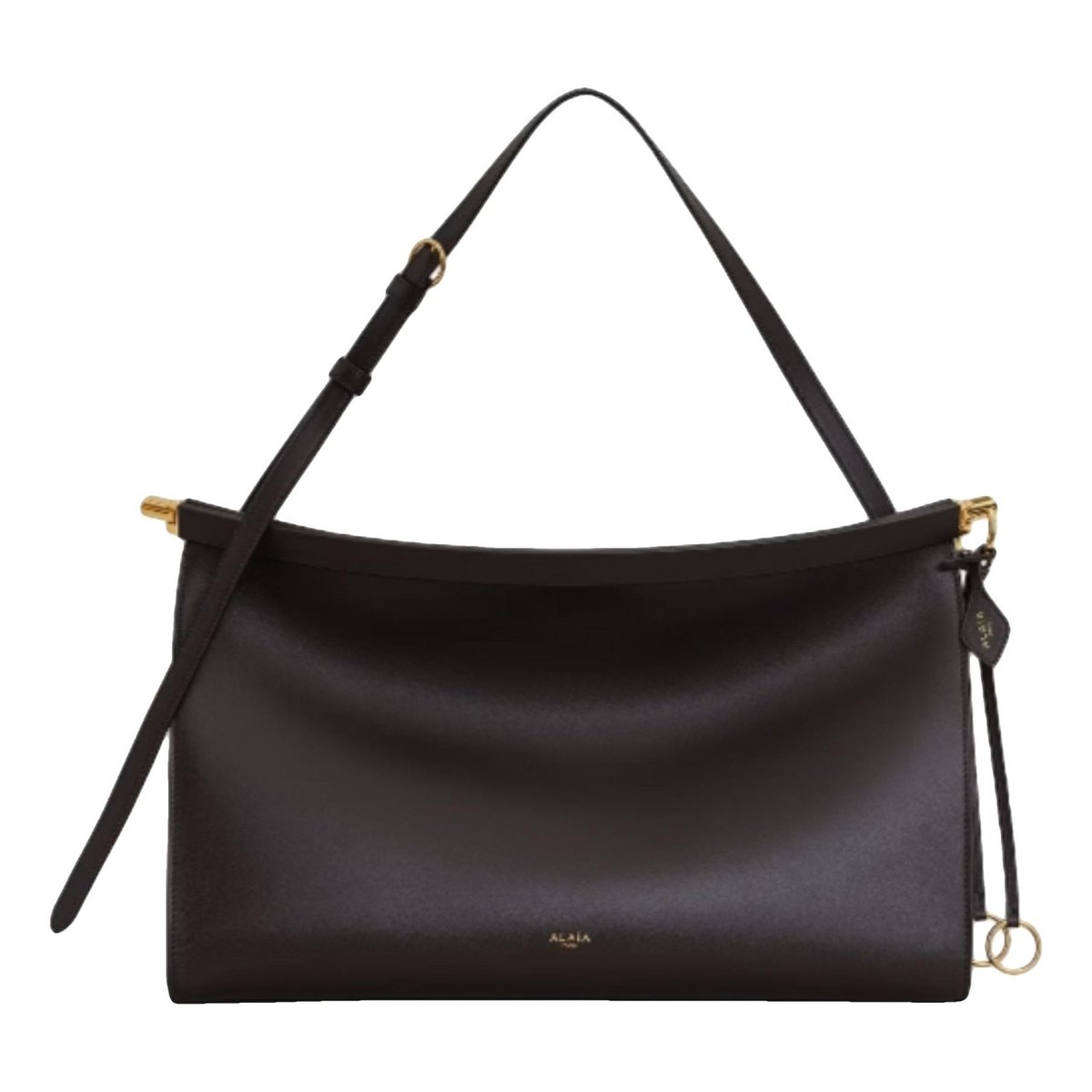 Le Click East West leather handbag