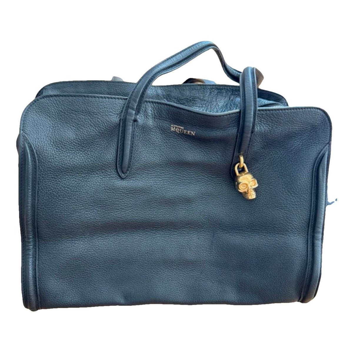 Zippé leather handbag