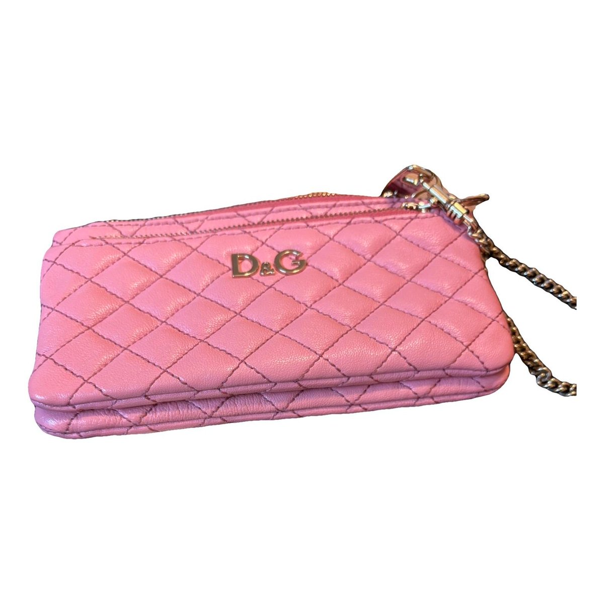 Leather clutch bag