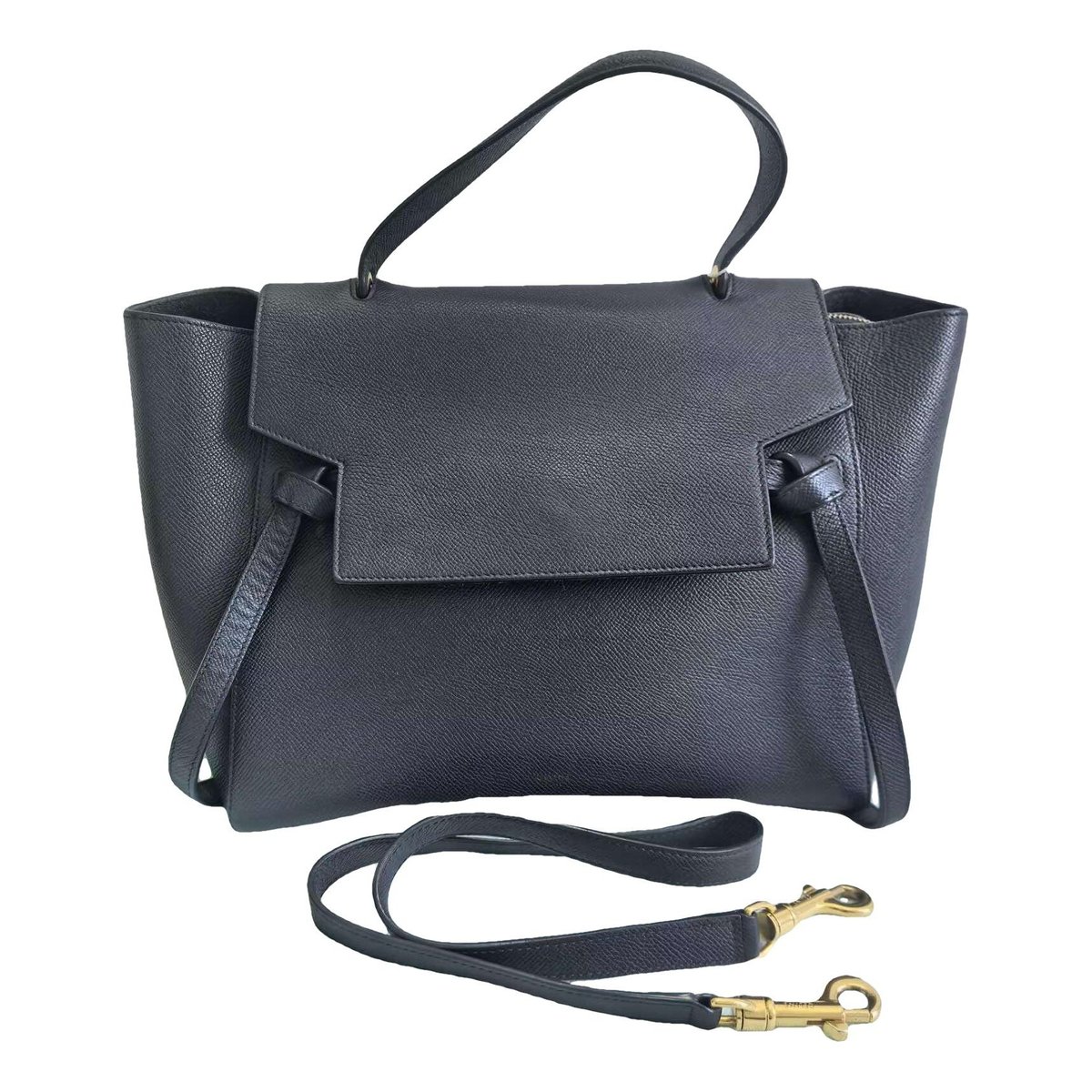 Belt leather handbag