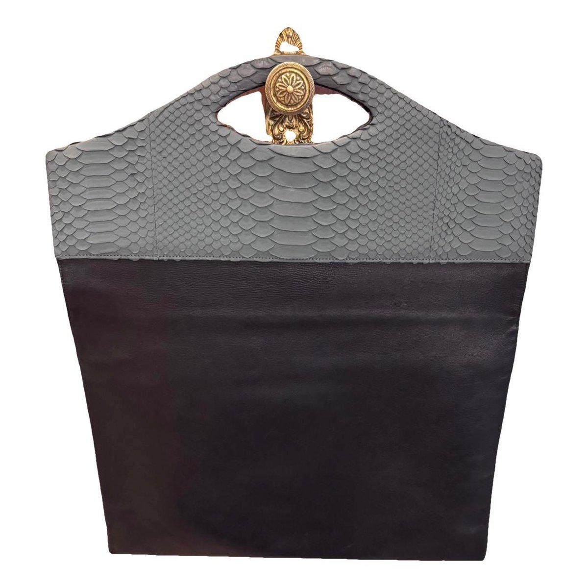 Leather clutch bag