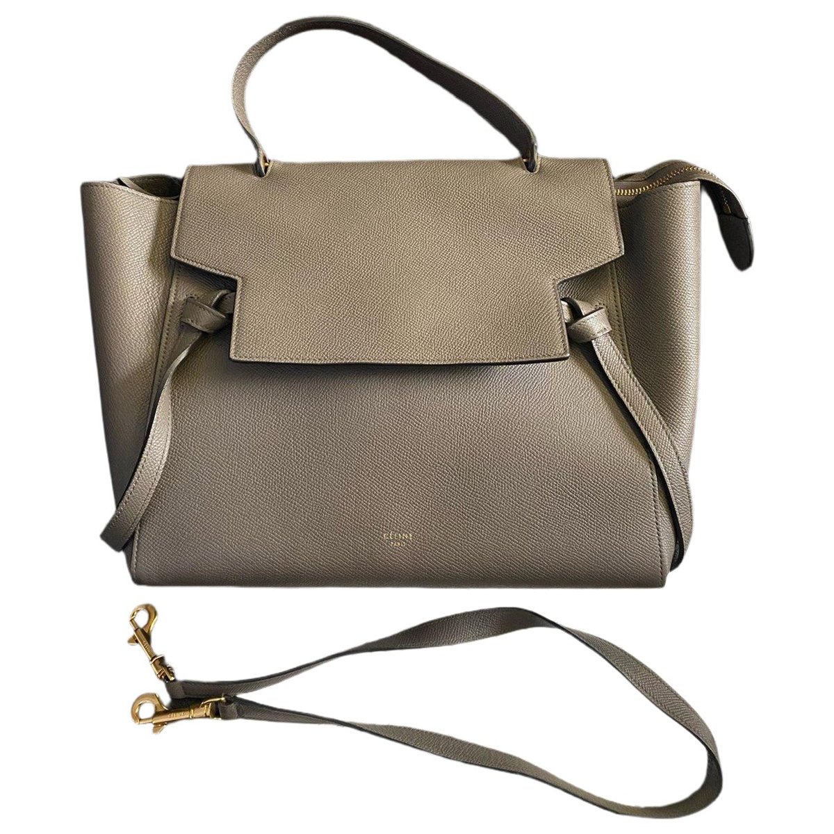 Belt leather handbag