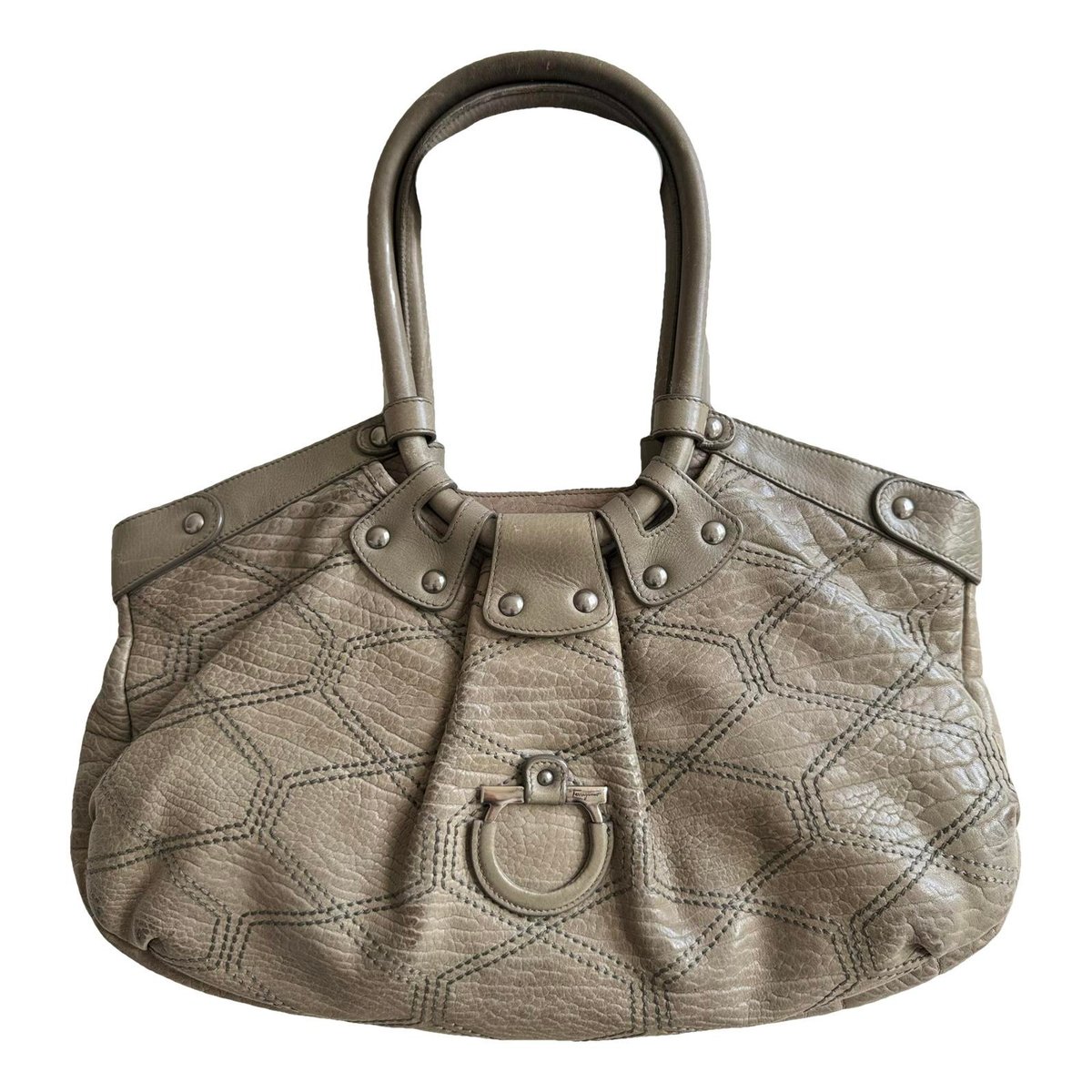 Hug leather handbag