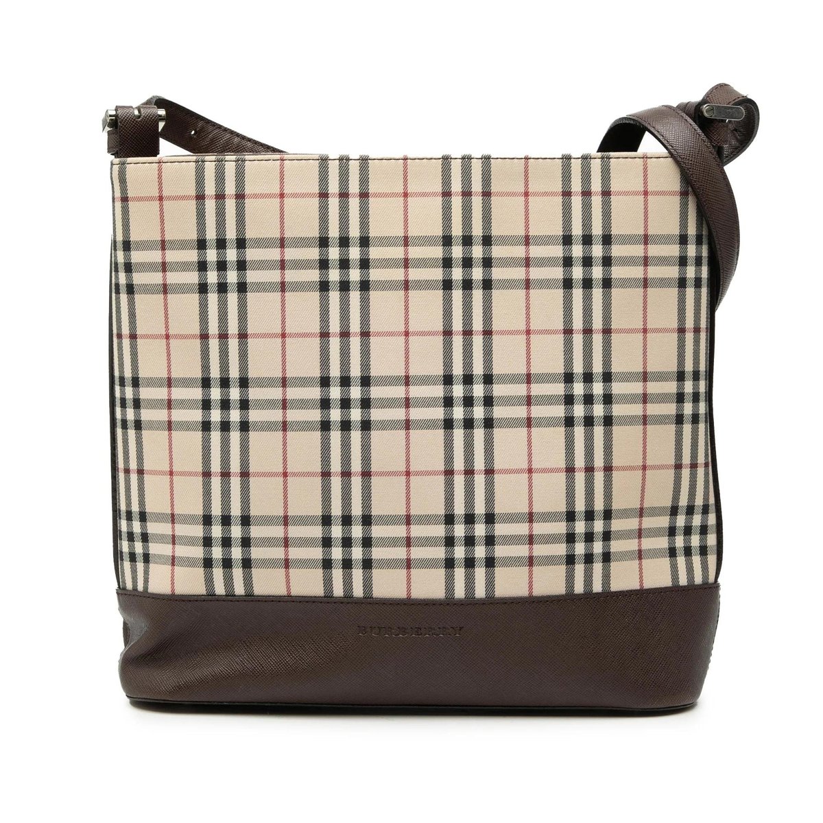 Pocket leather handbag