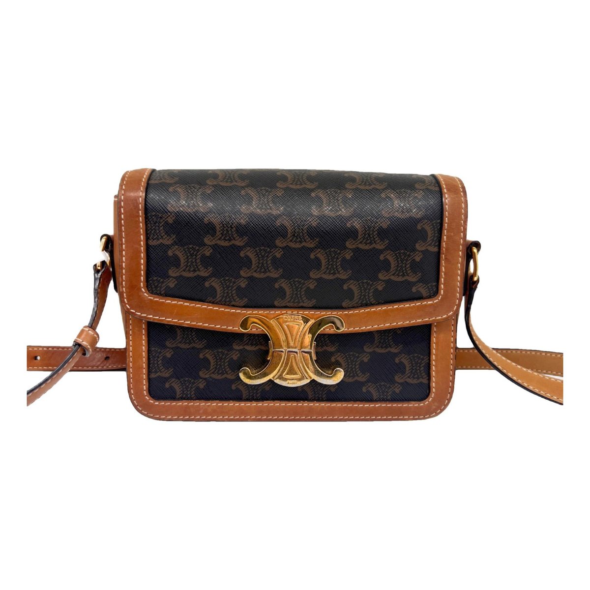 Triomphe leather handbag
