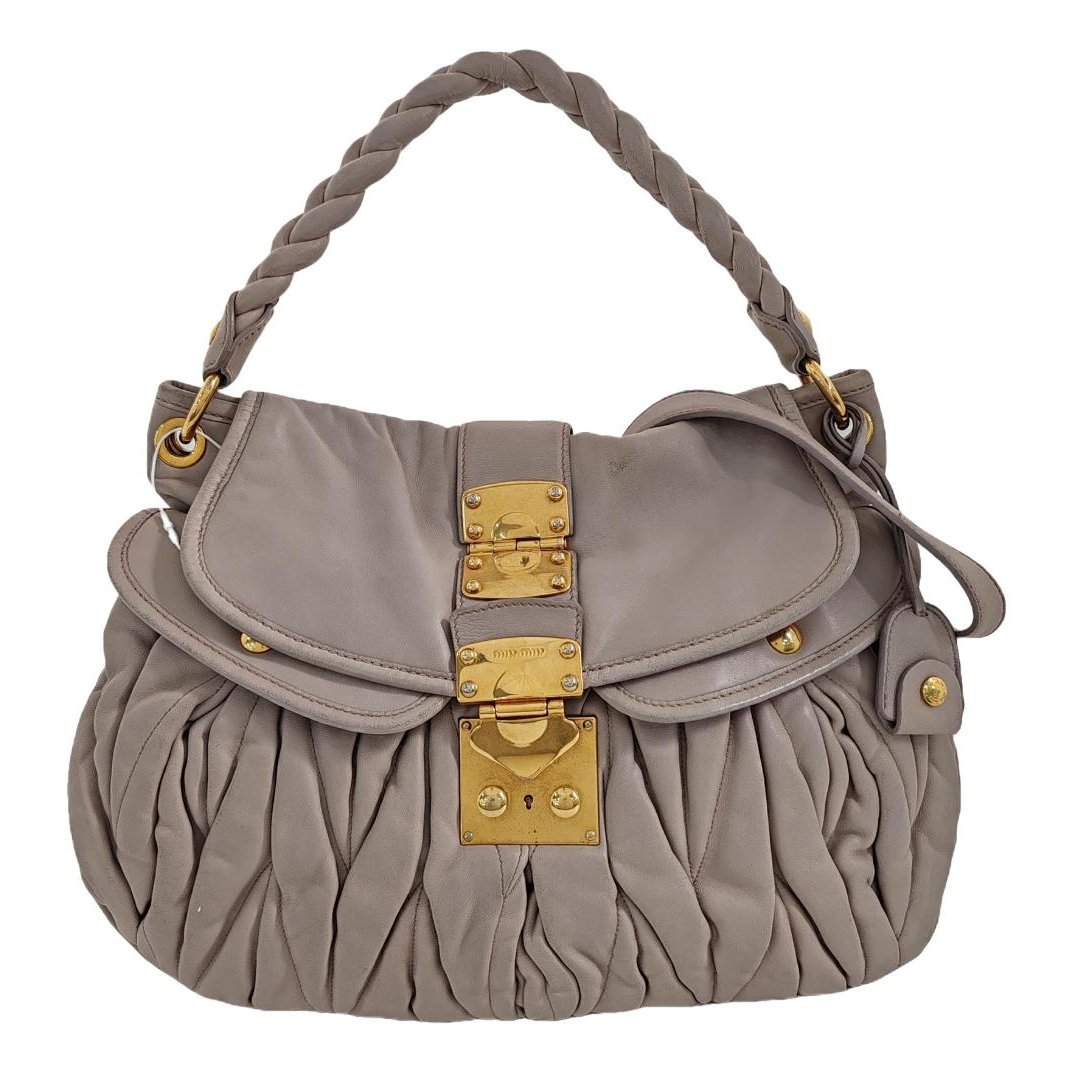Coffer leather crossbody bag