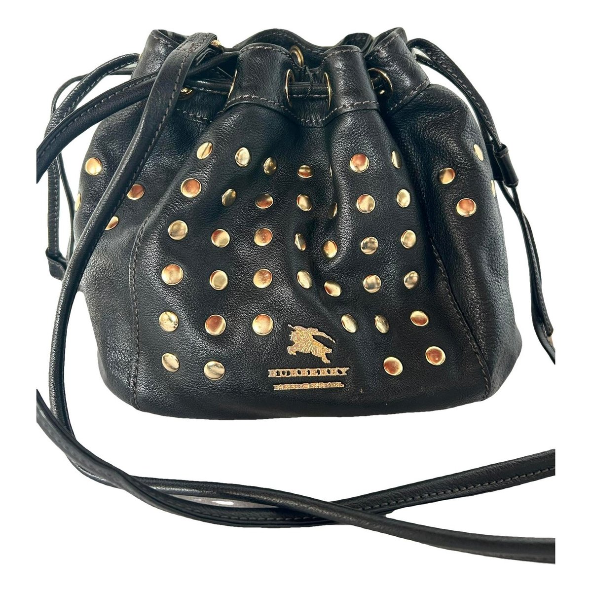 TB Bag Bucket Mini leather crossbody bag