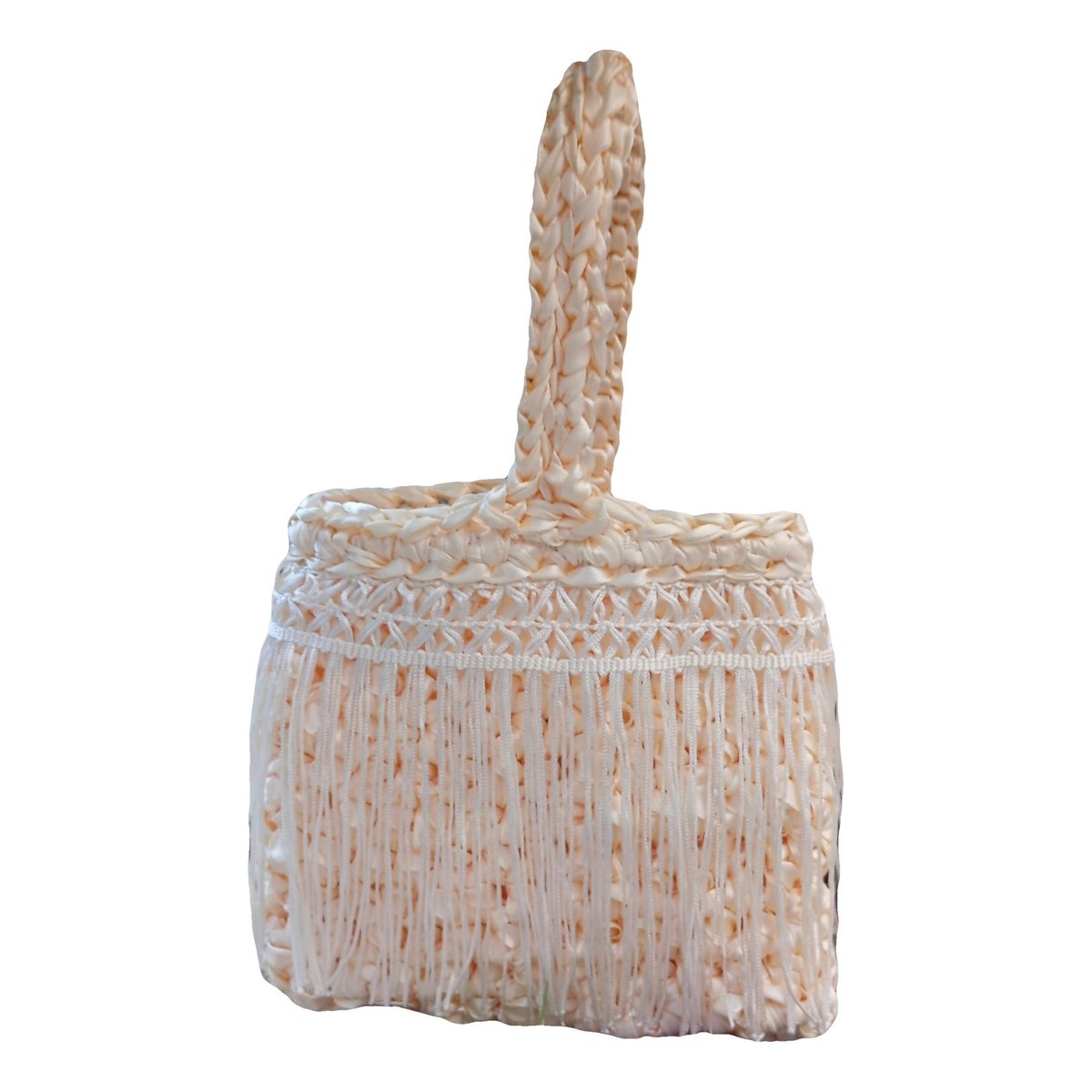 Crochet silk handbag