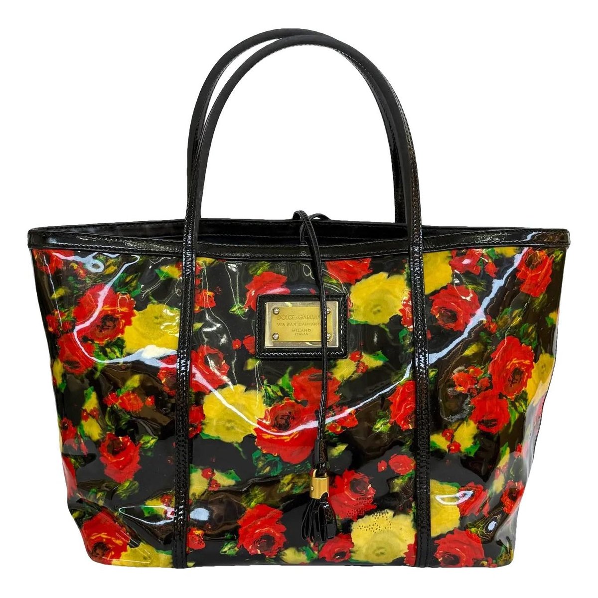 Beatrice patent leather handbag