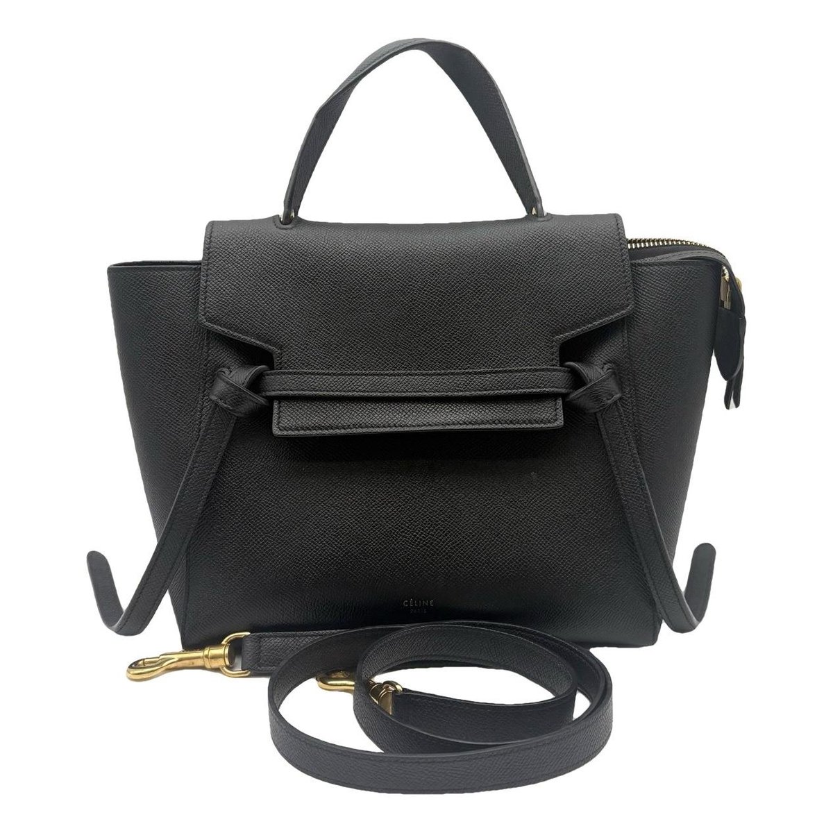 Belt leather handbag