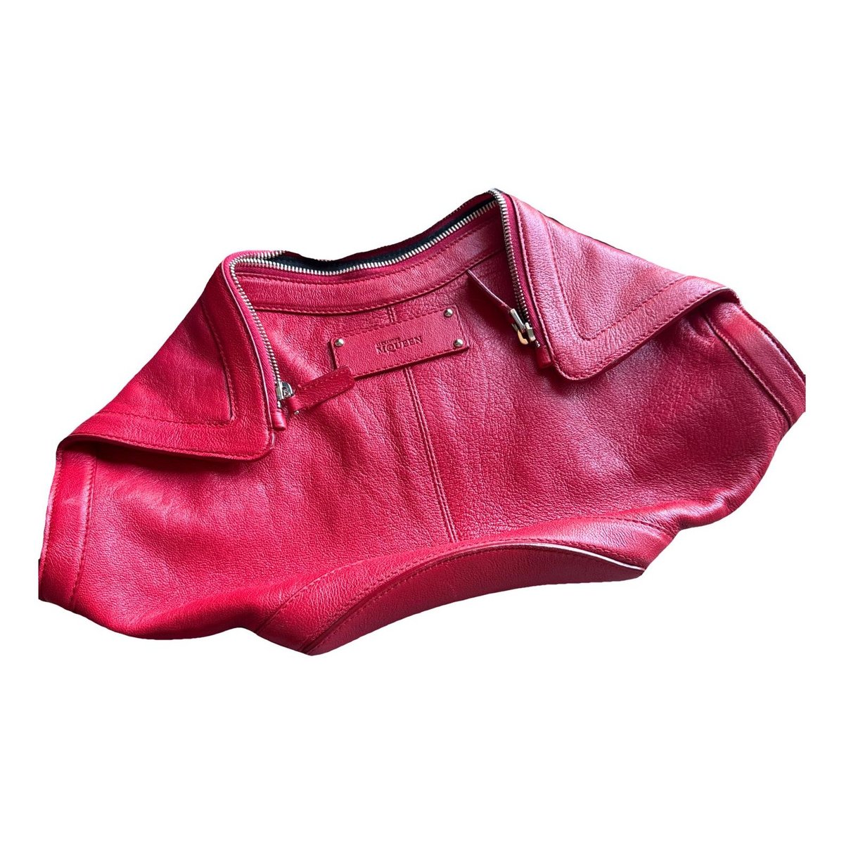 Manta leather clutch bag