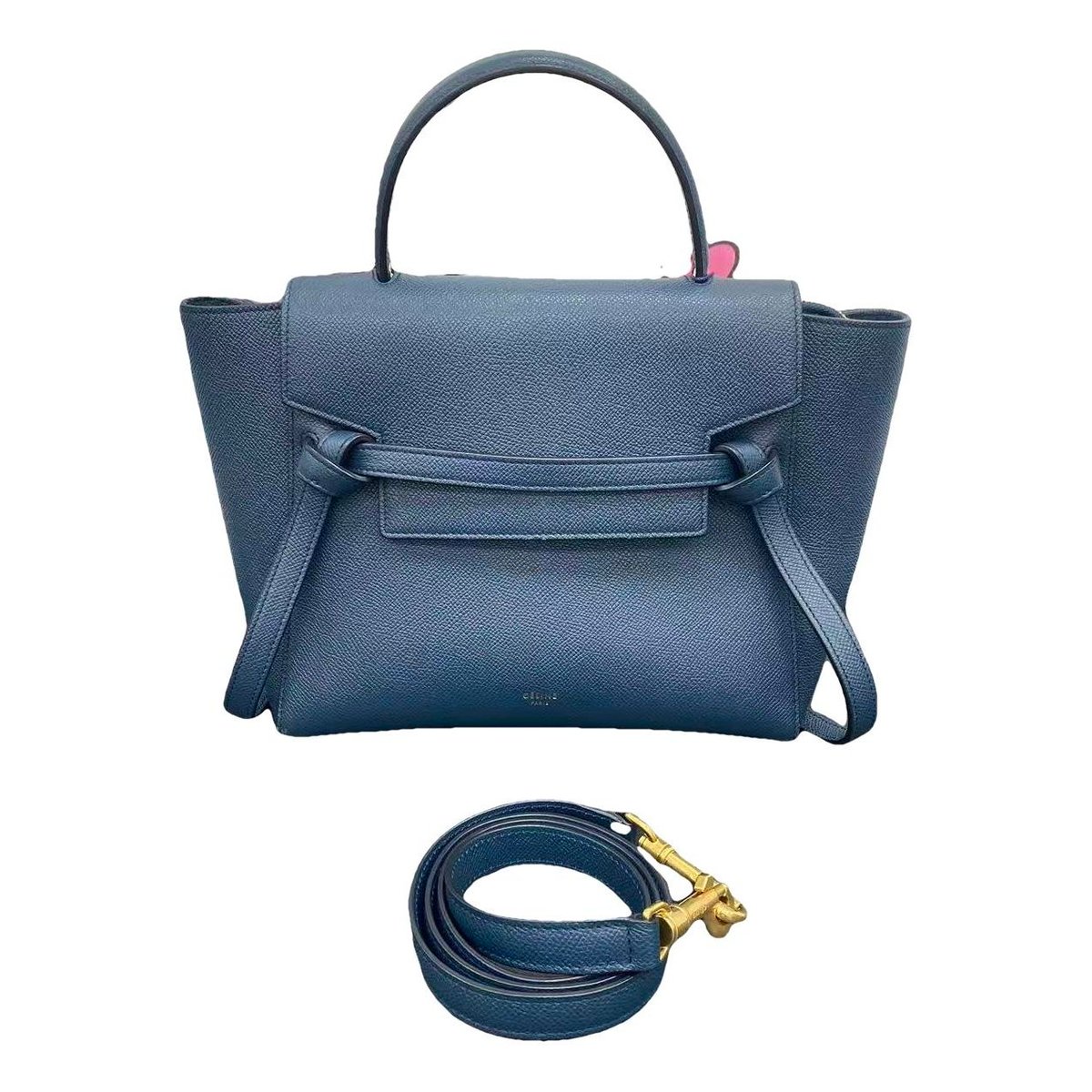 Belt leather handbag