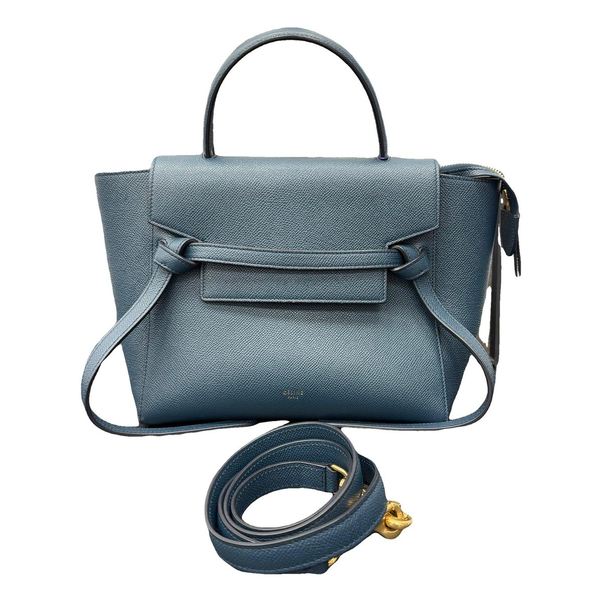 Belt leather handbag