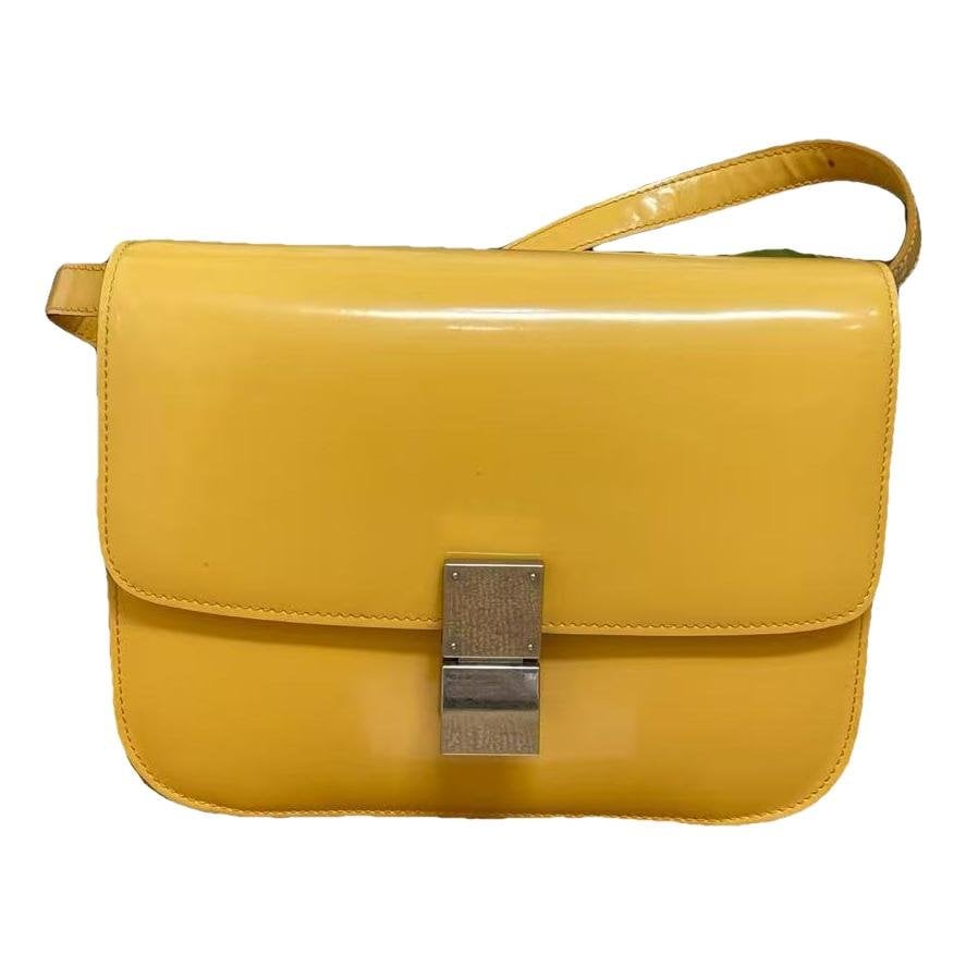 Classic patent leather handbag