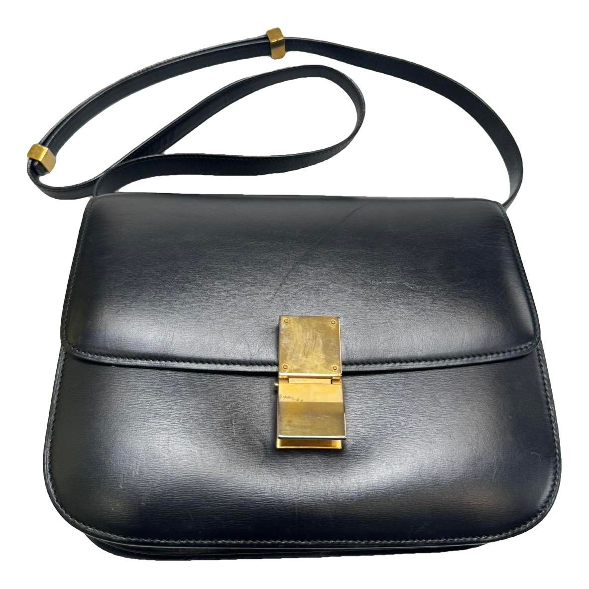 Classic leather crossbody bag