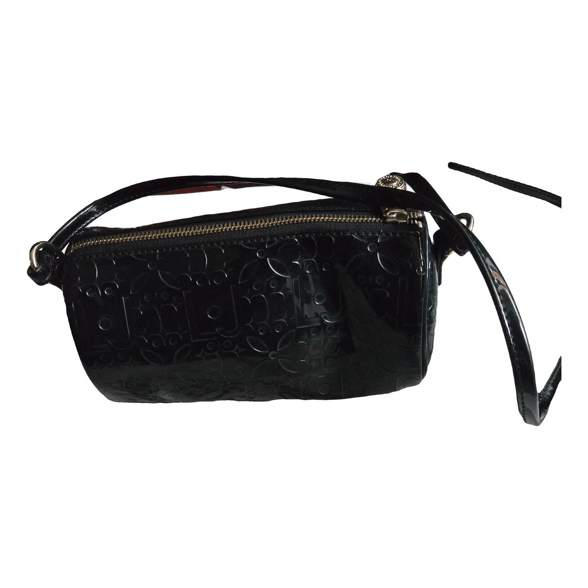 Patent leather clutch bag